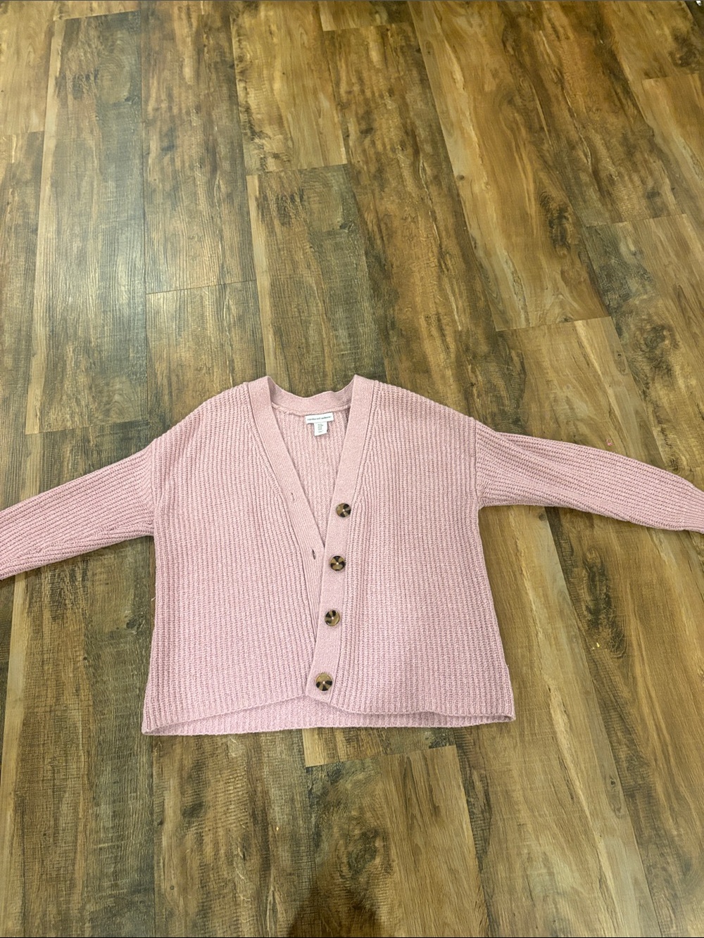 Cupcakes in the cashmere pink cardigan sweater